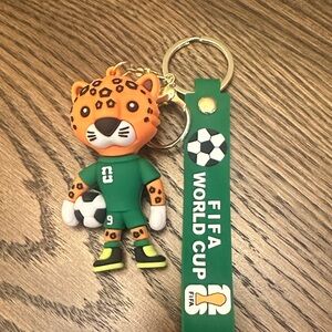FIFA World Cup Zayu the Jaguar (Mexico) Mascot keychain